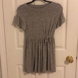 Girls gray sweater dress